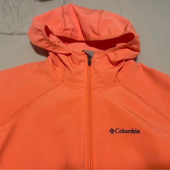 Columbia Omni-shield water repellent soft shell jacket size M peach color - Picture 2 of 6